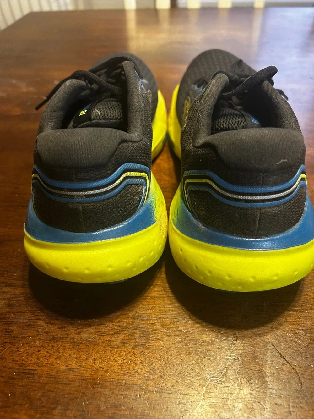 Brooks Glycerin 21 Running Shoes Men’s 8.5 Black Blue Neon Yellow
